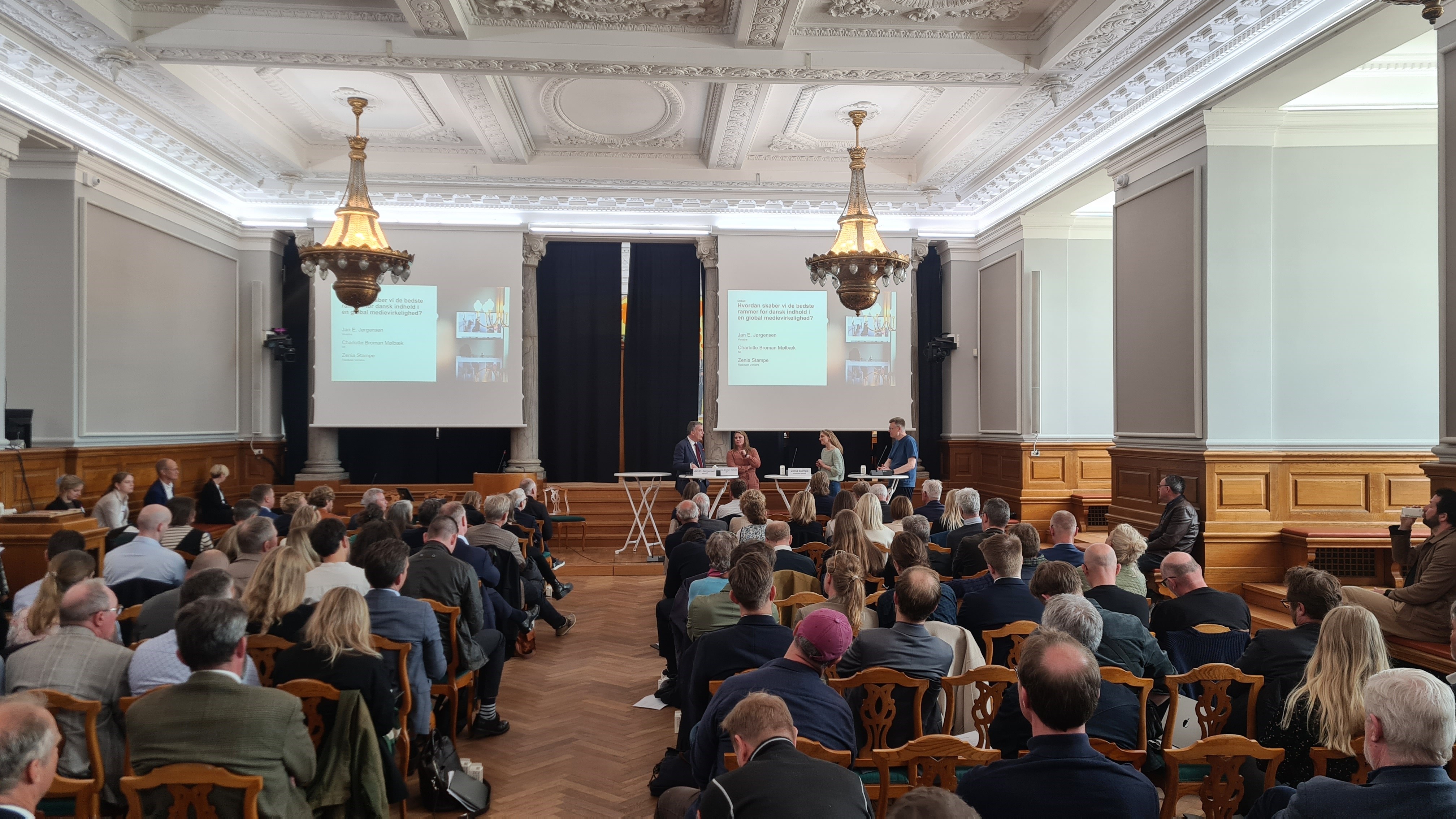 Fællessalen på Christiansborg, konferencen 'Dansk indhold til alle?'